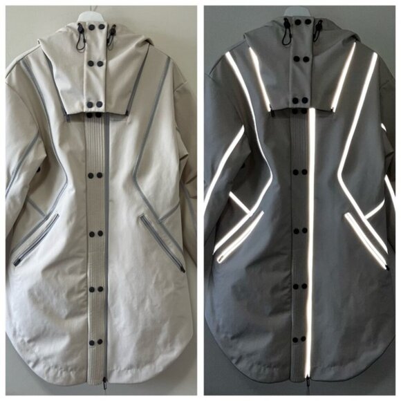 Free People Movement Moon Magic Reflective Rain Parka Size S - Picture 6 of 16